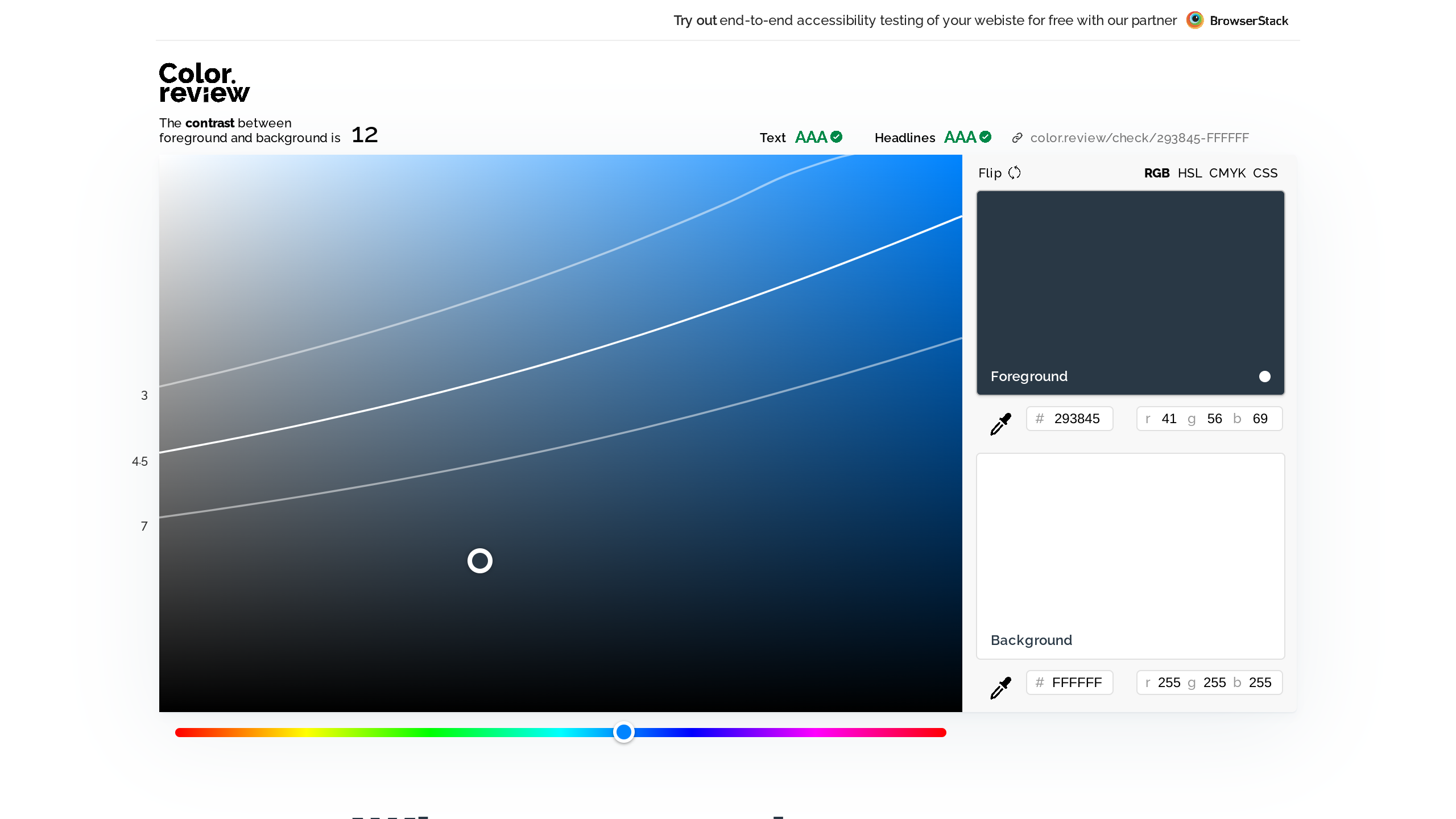 Color.review's website screenshot